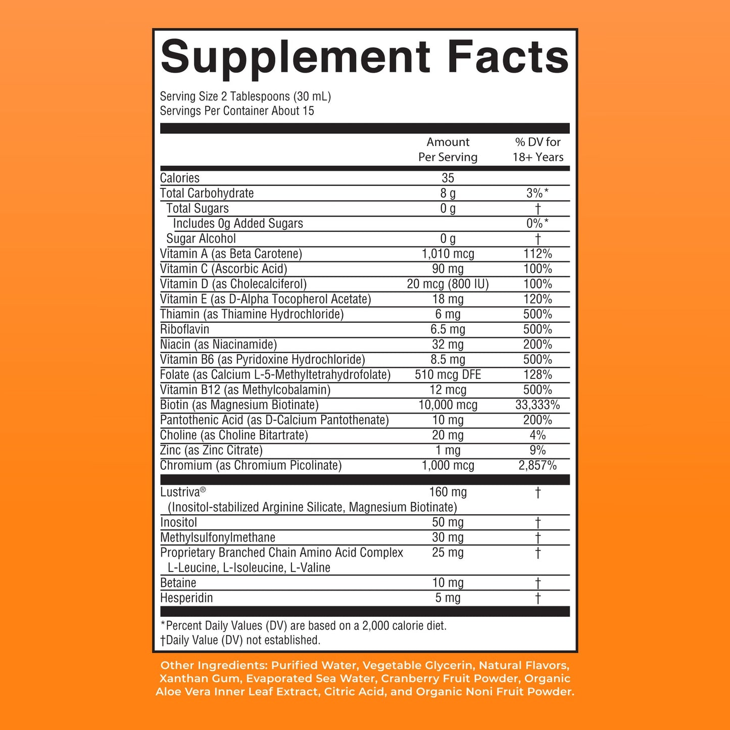 Liquid Morning Multivitamin + Hair Growth